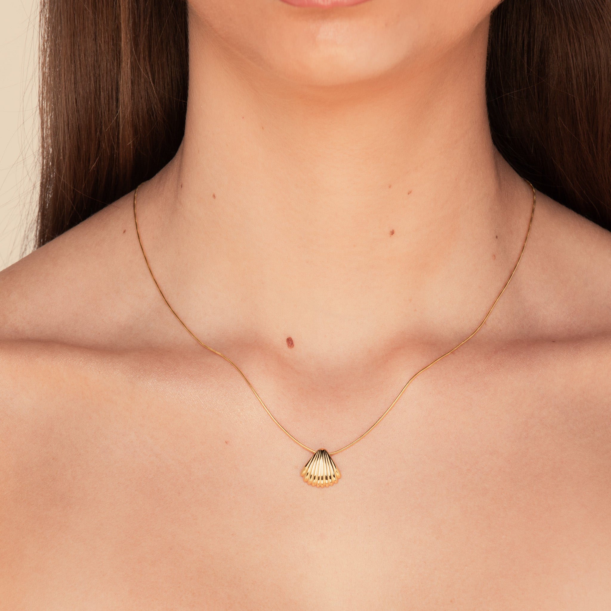 Shell Necklace Gold