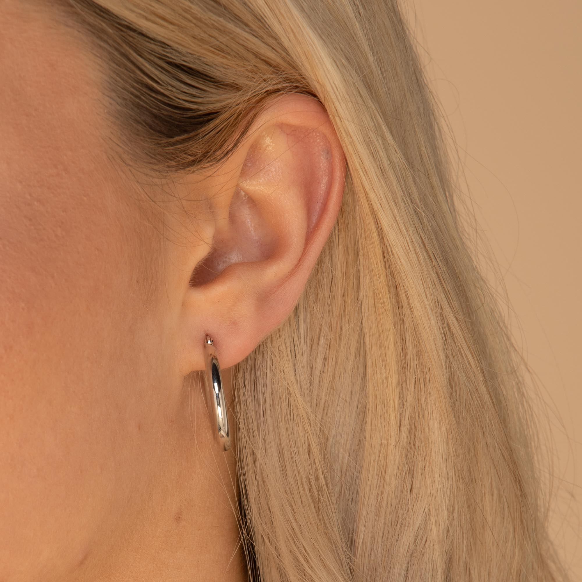 Classic Hoop Earrings Silver