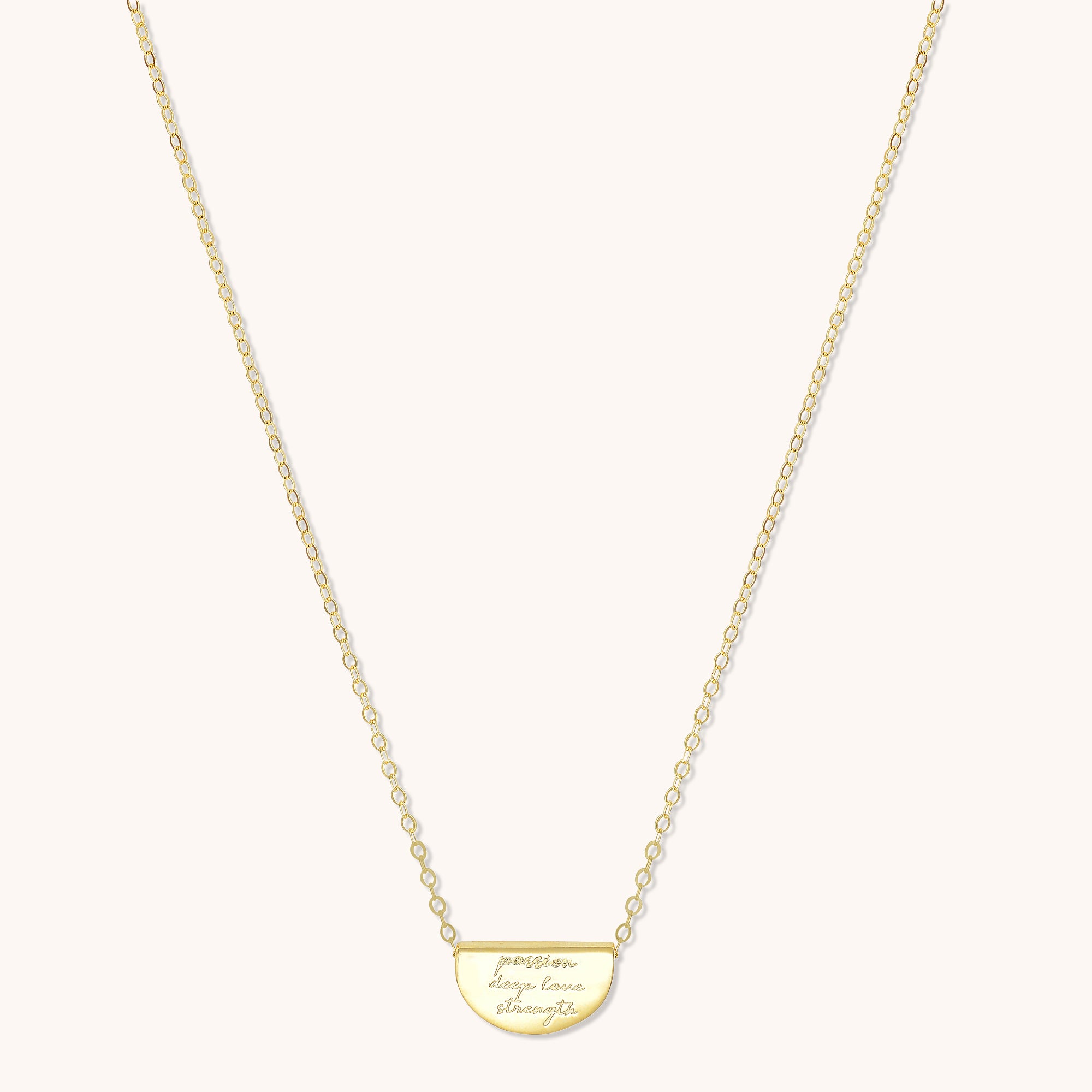 Birth Flower Necklace January (Carnation) Gold