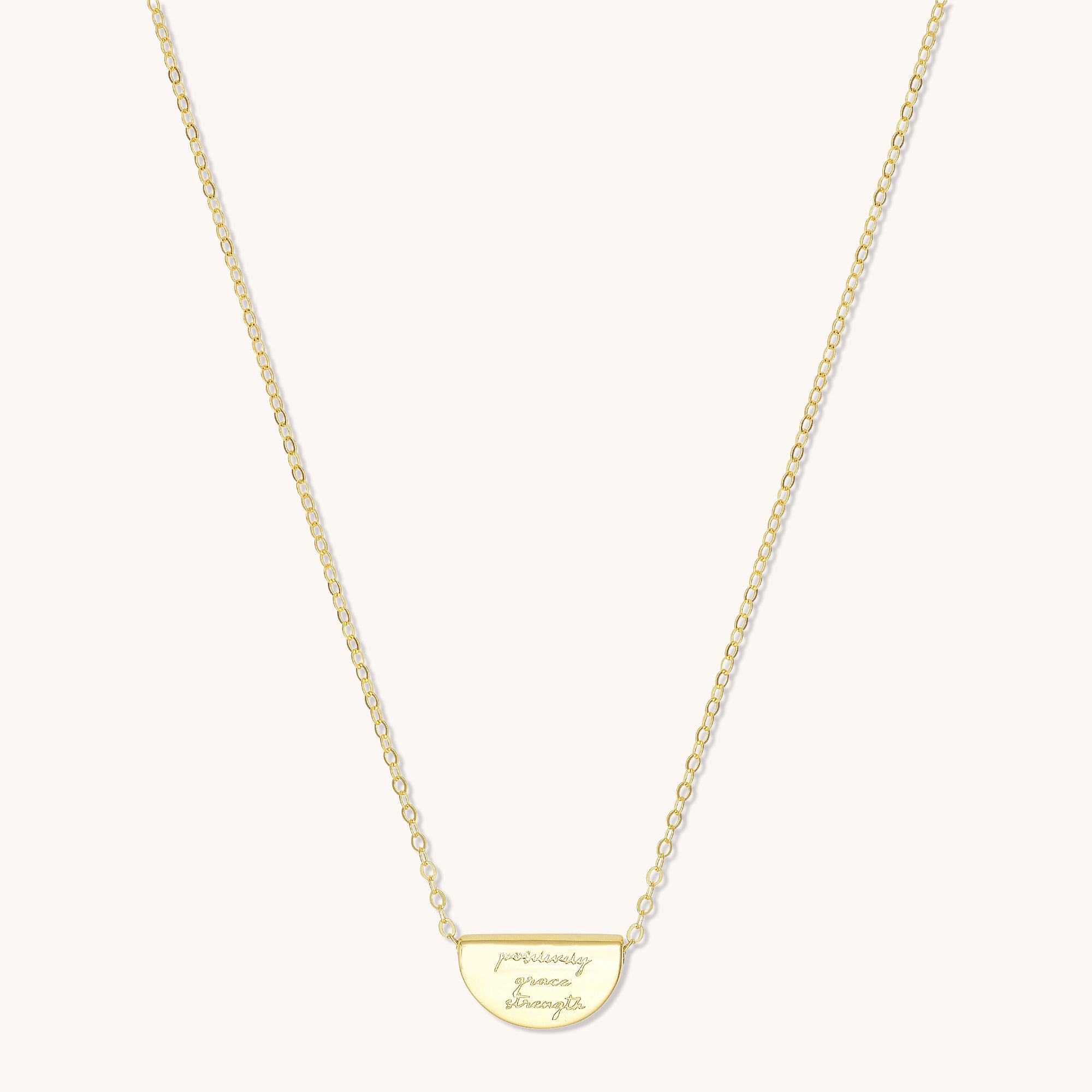 Birth Flower Necklace July (Lotus) Gold