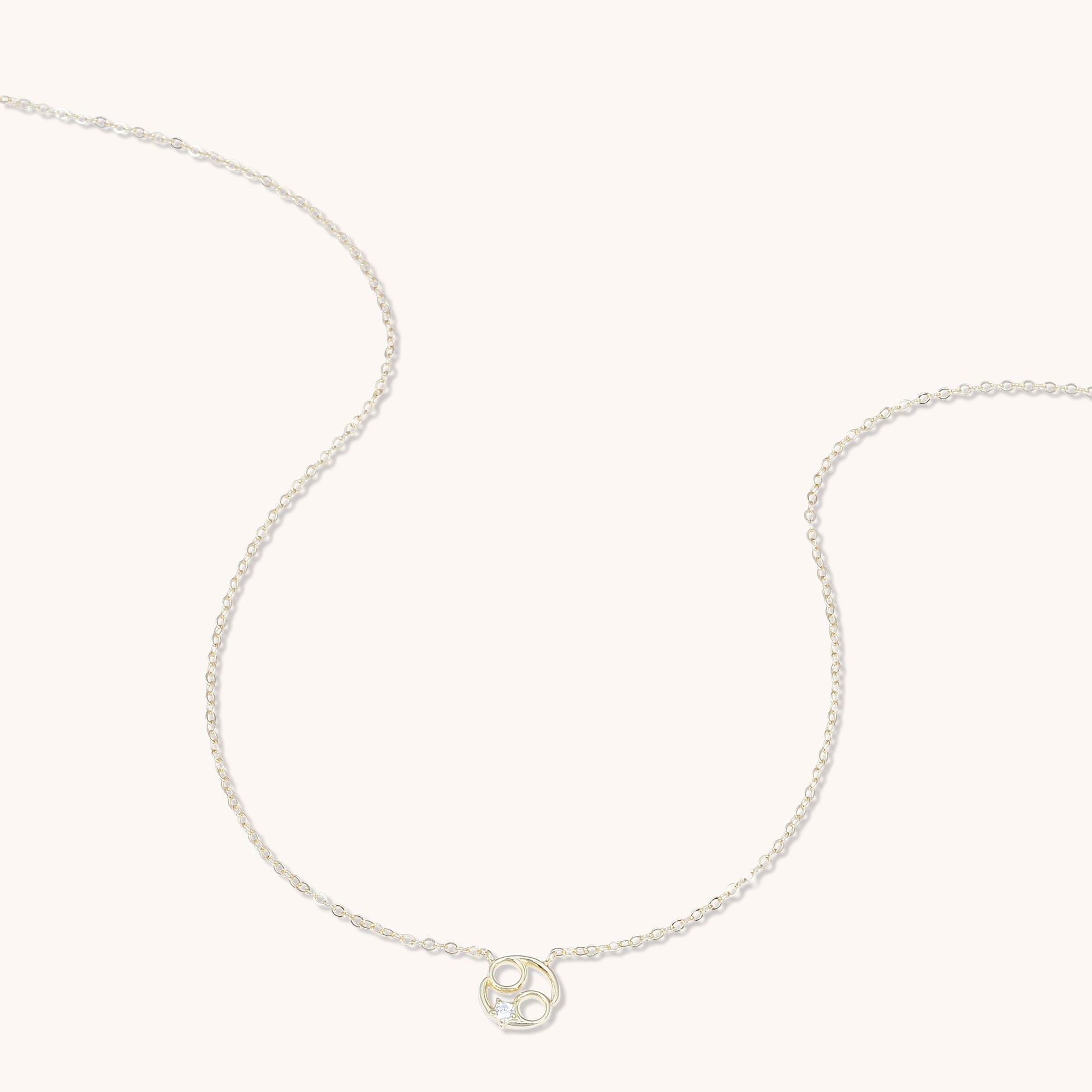 Cancer Star Sign Necklace Rose Gold