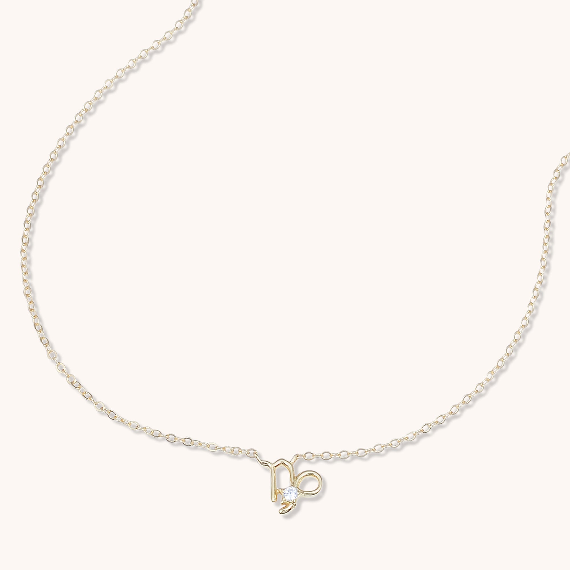 Capricorn Star Sign Necklace Gold