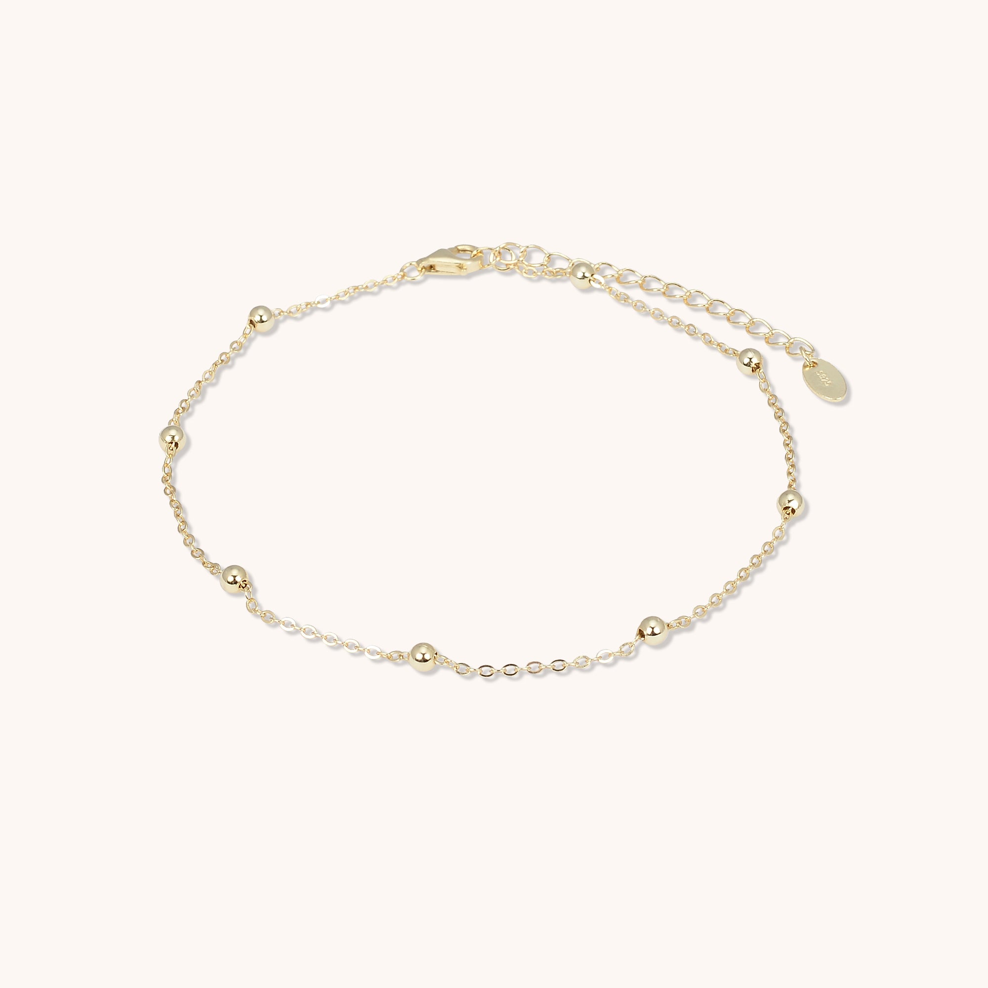 Satellite Dot Anklet Gold