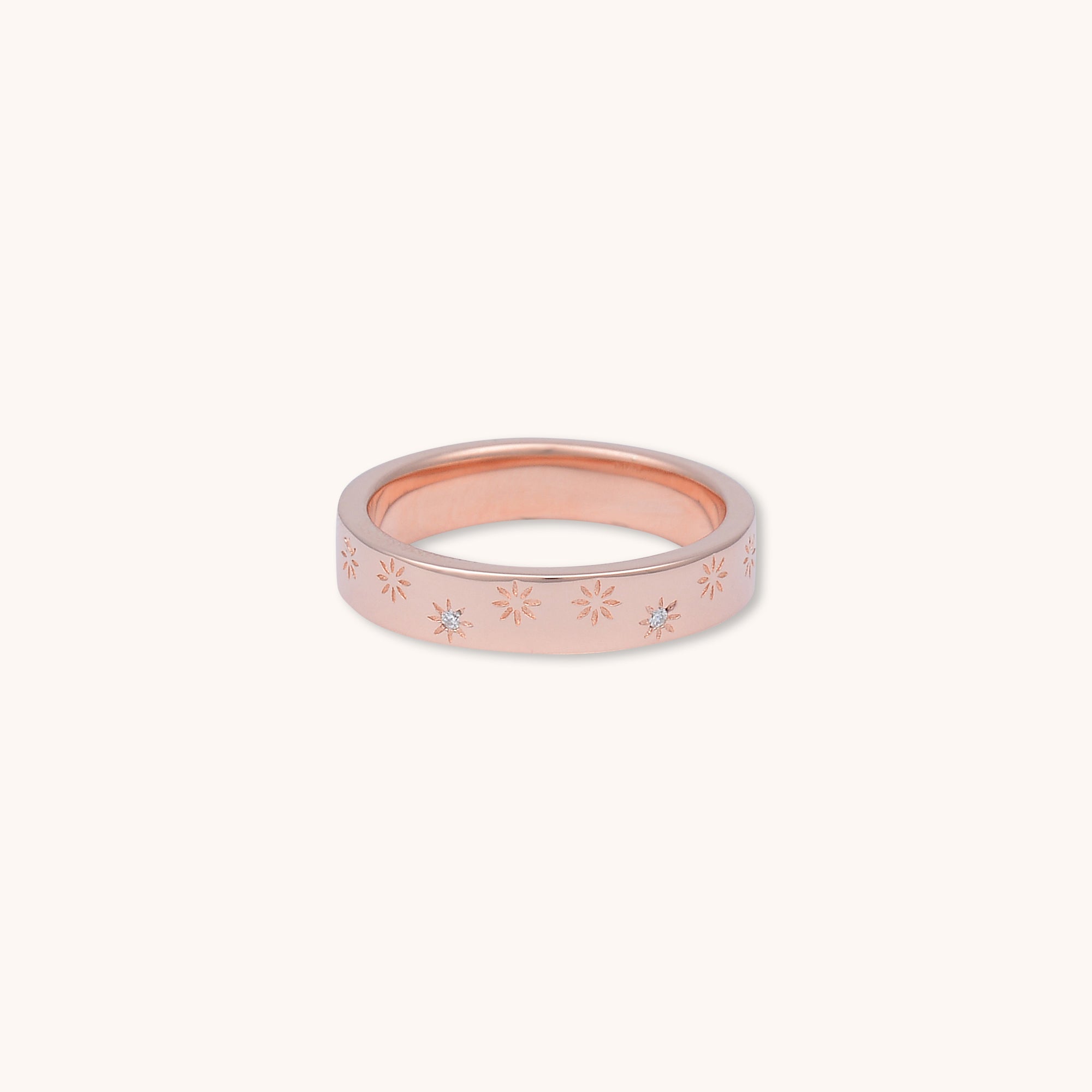 North Star Ring Rose Gold