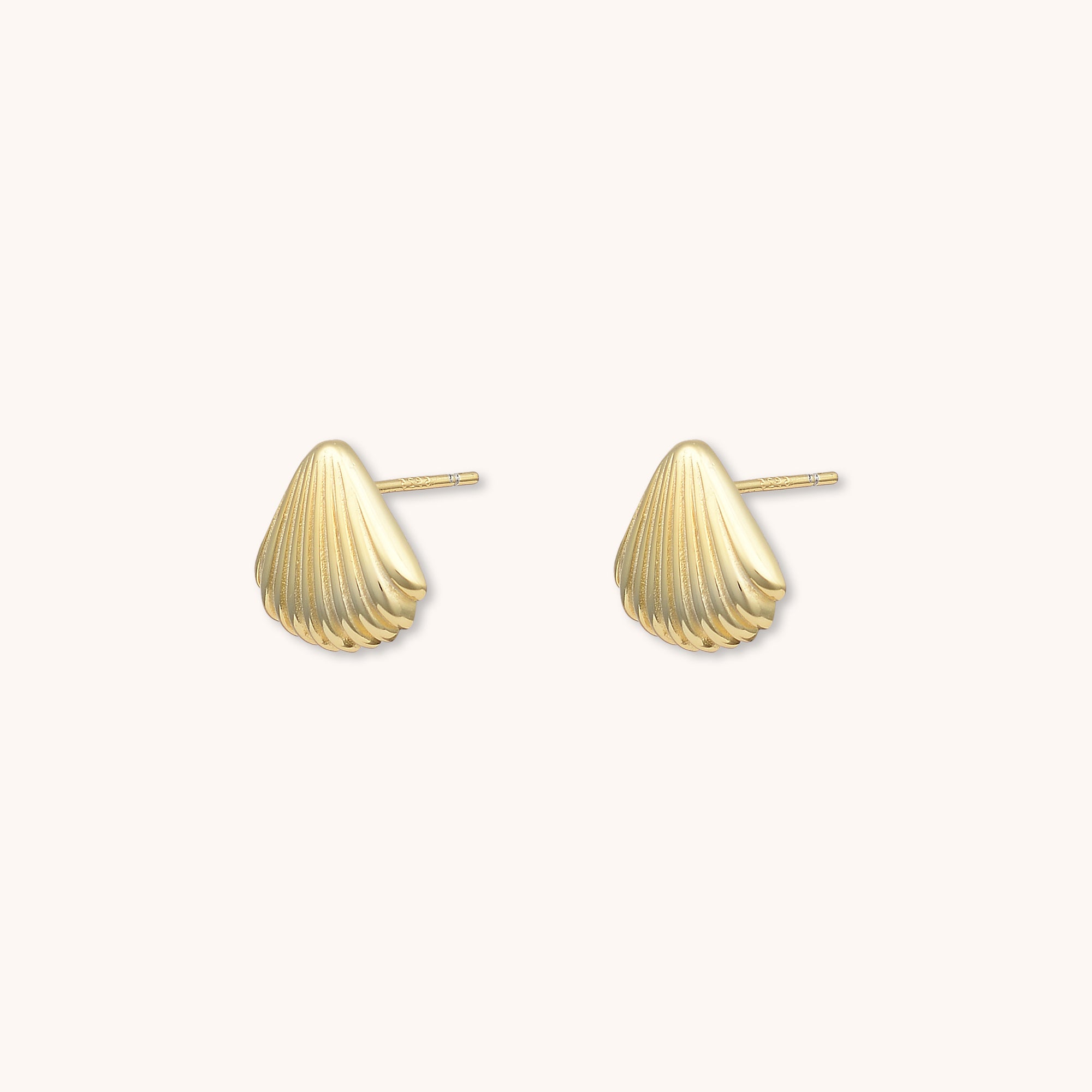 Shell Earrings Gold